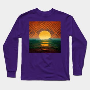 African Print - 2 Long Sleeve T-Shirt